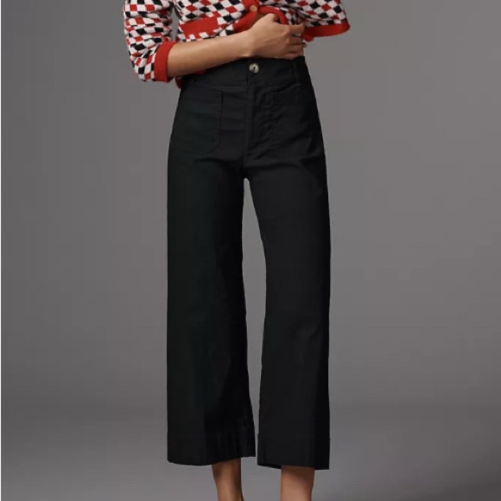 Anthropologie Colette Maeve Black Cropped Pants (Size XS)